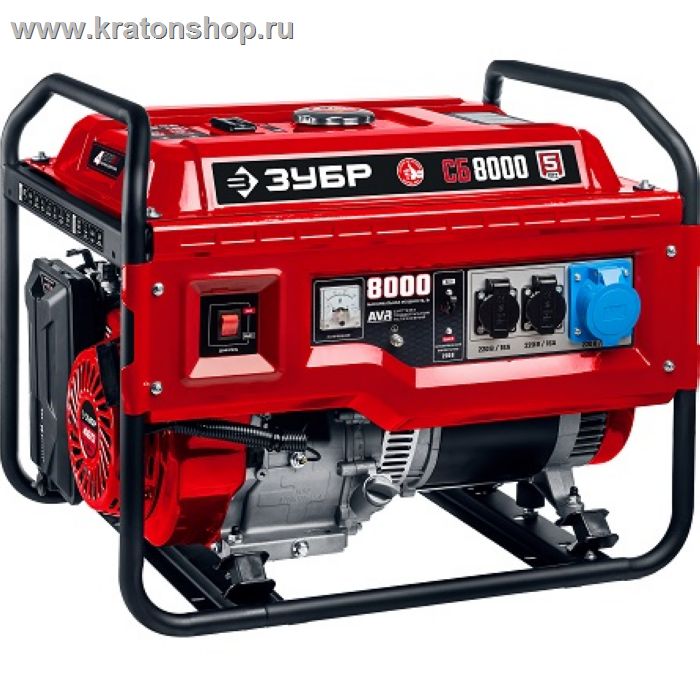 Генератор бензиновый Зубр СБ-8000 серия «МАСТЕР»