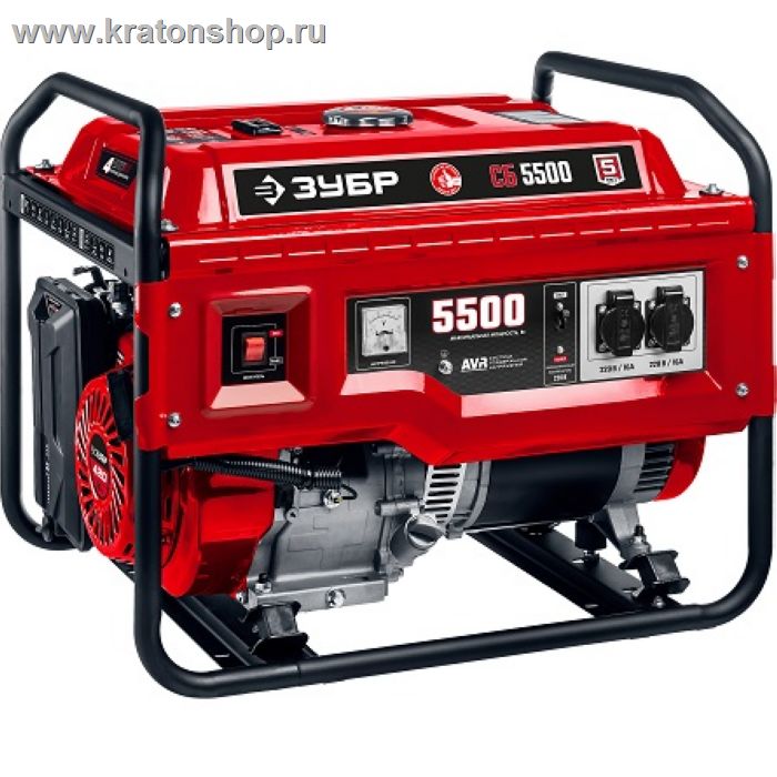 Генератор бензиновый Зубр СБ-5500 серия «МАСТЕР»
