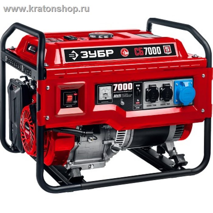 Генератор бензиновый Зубр СБ-7000 серия «МАСТЕР»