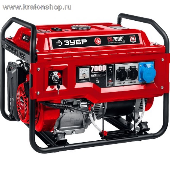 Генератор бензиновый Зубр СБ-7000Е серия «МАСТЕР»