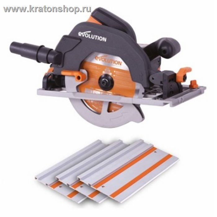 Пила дисковая EVOLUTION R185CCSX в комплекте с направляющей шиной 1020мм