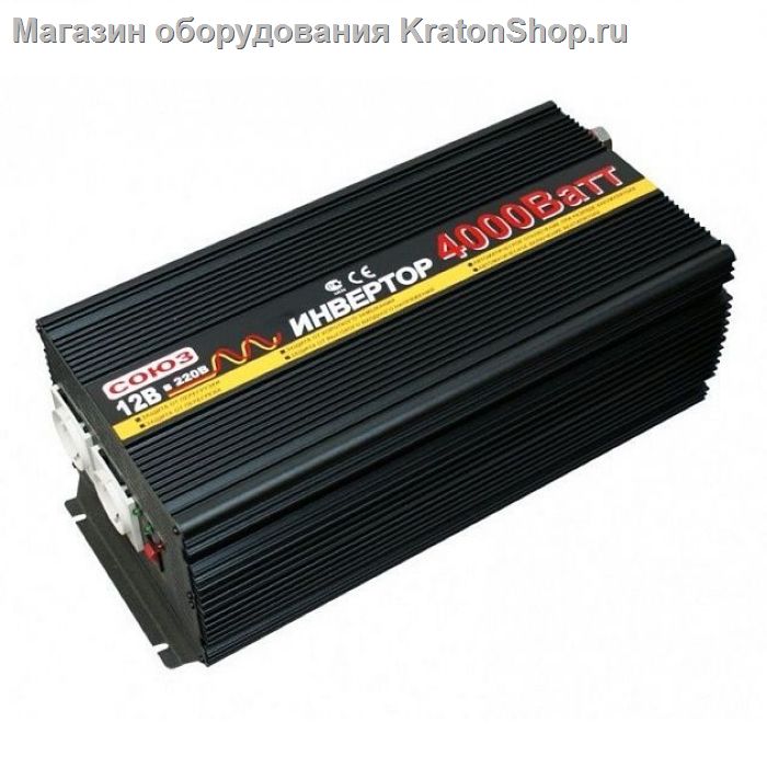 Инвертор автомобильный Союз PI-4000W 12V