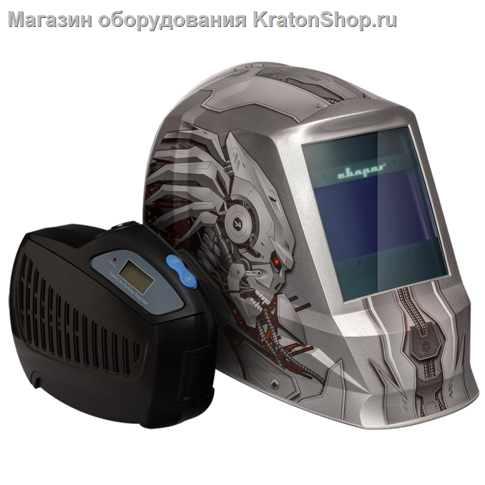 Маска сварщика Сварог AS-4001F Хищник с устройством подачи воздуха Р-1004