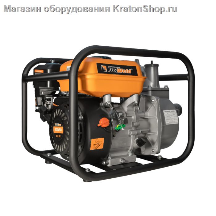 Мотопомпа бензиновая FoxWeld 600W50 7250