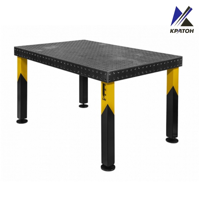 Стол 3D сварочно-монтажный КЕДР Д-16 EXPERT (1500х1000) шаг 100 мм