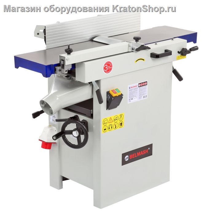 Фуговально-рейсмусовый станок BELMASH JT-2 260/225S-380 с валом Helical