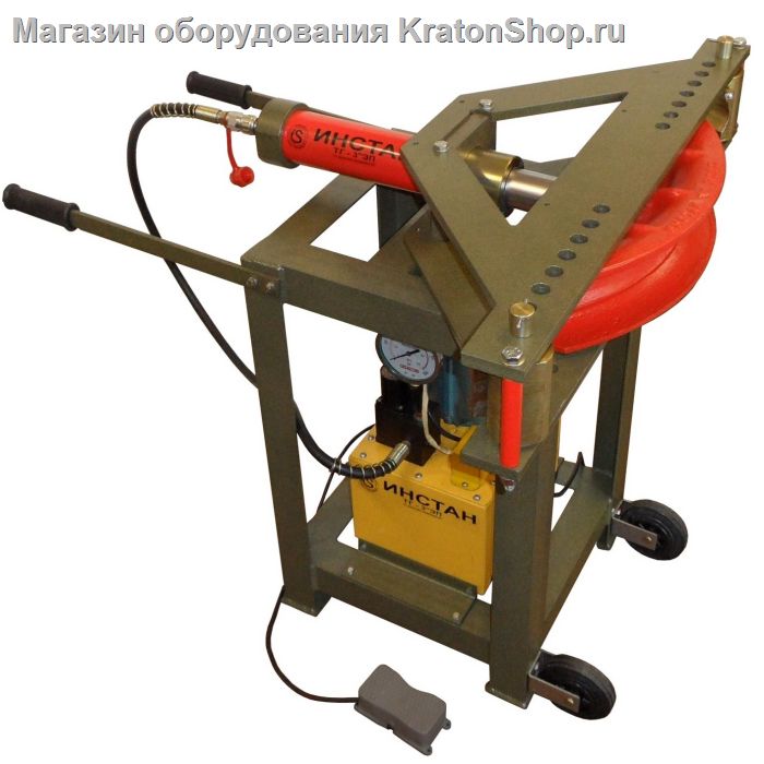 Трубогиб гидравлический с электроприводом ТГ-3ЭП с электрическим распределителем и педалью