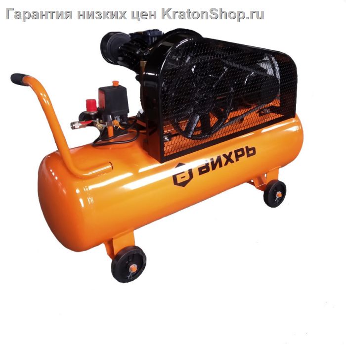 Компрессор с ременной передачей ВИХРЬ КМП-400/100P