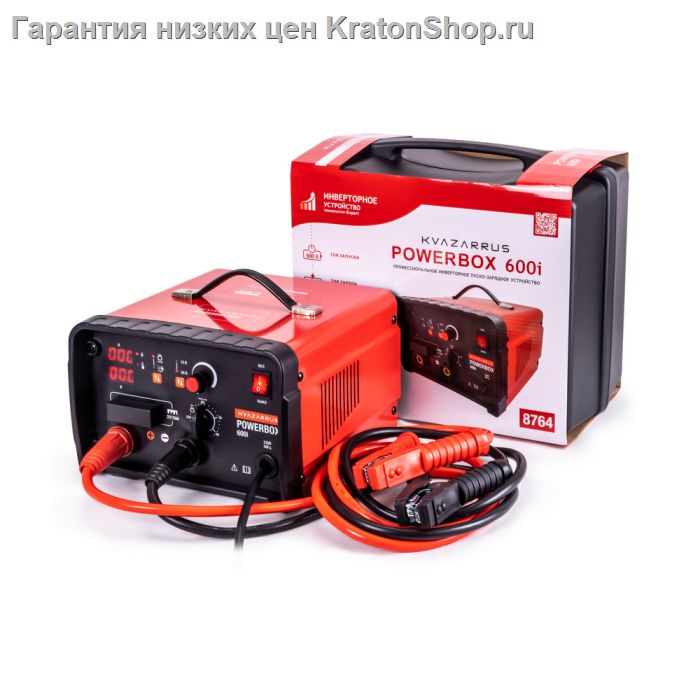 Пуско-зарядное устройство KVAZARRUS PowerBox 600i, пластиковый кейс