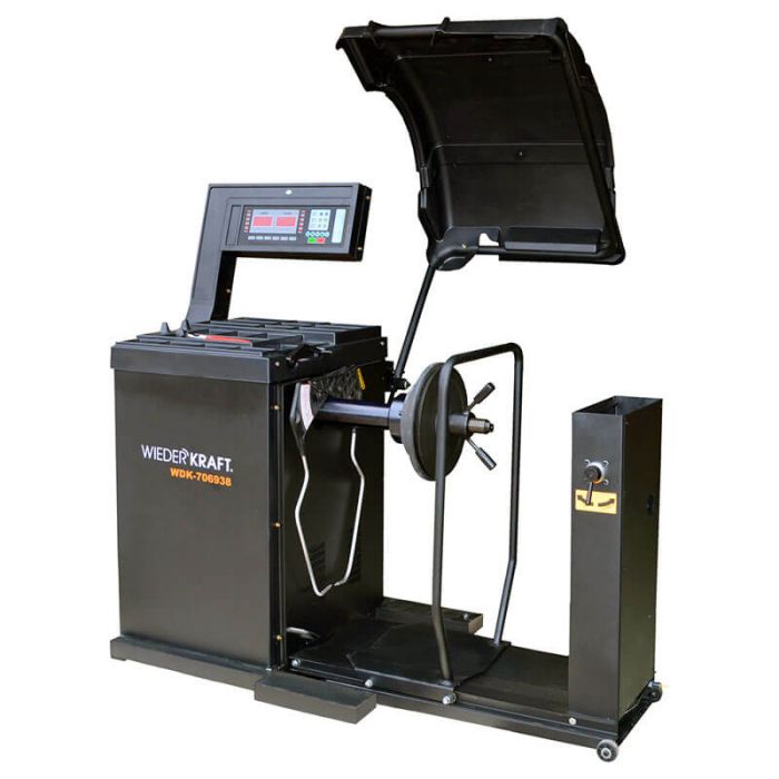 Грузовой балансировочный станок с пневматическим подъемным механизмом Wieder Kraft WDK-706938