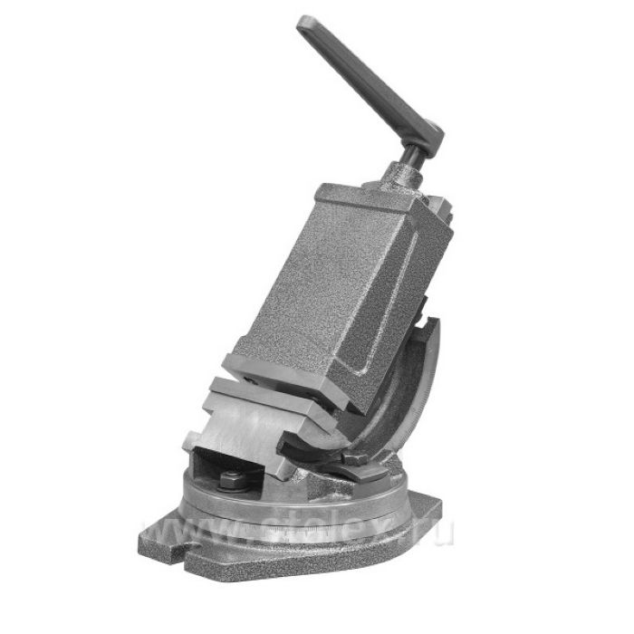 Тиски станочные Stalex QHK125 угловые 2-х осевые, ширина губок 125 мм