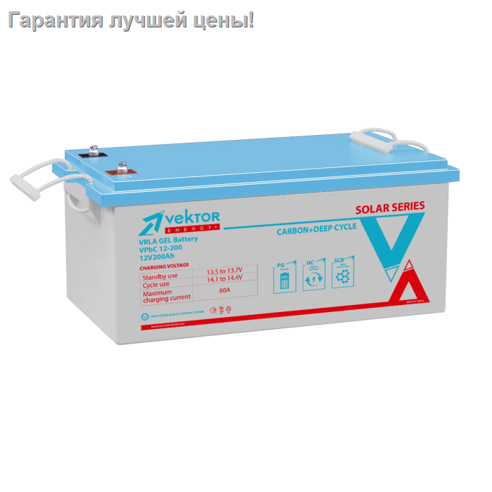 Аккумуляторная батарея Vektor Energy VPbC 12-200