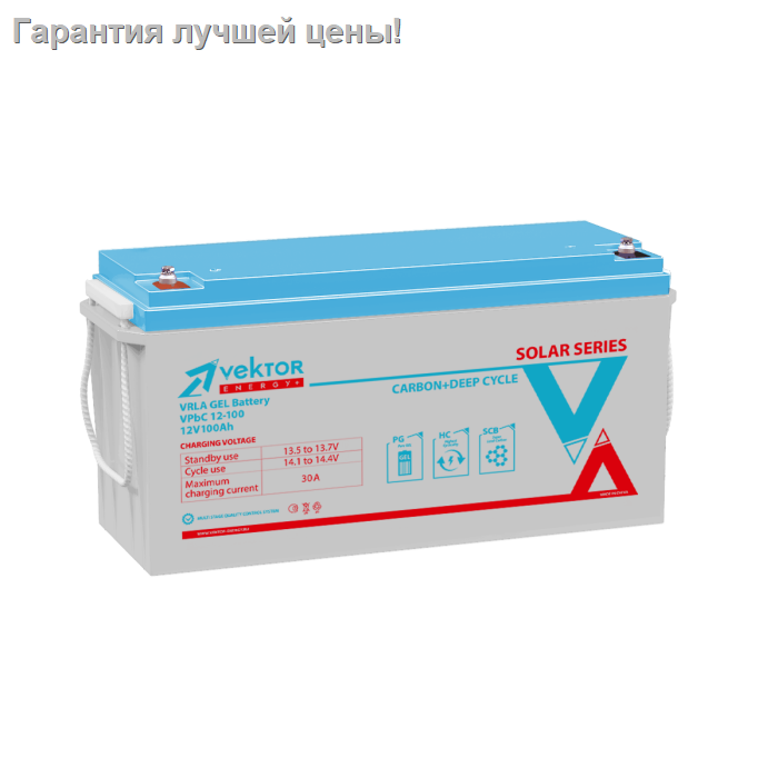 Аккумуляторная батарея Vektor Energy VPbC 12-100
