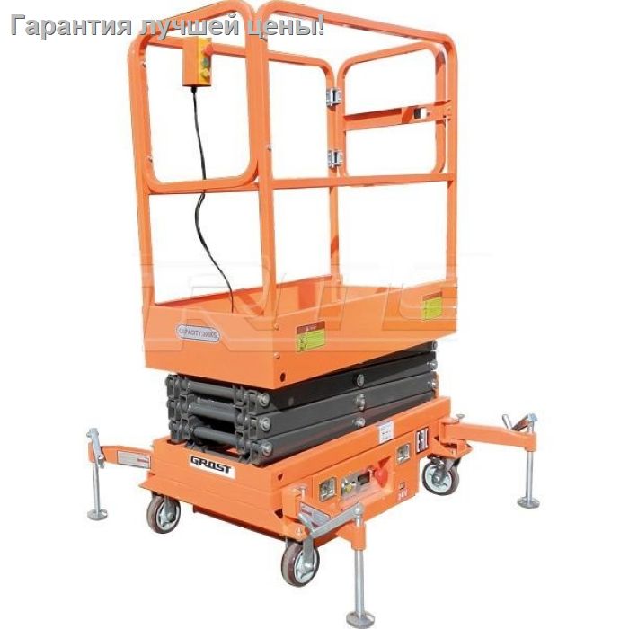 Телескопический подъемник GROST Tower 300-3.9 DC с питанием от аккумулятора