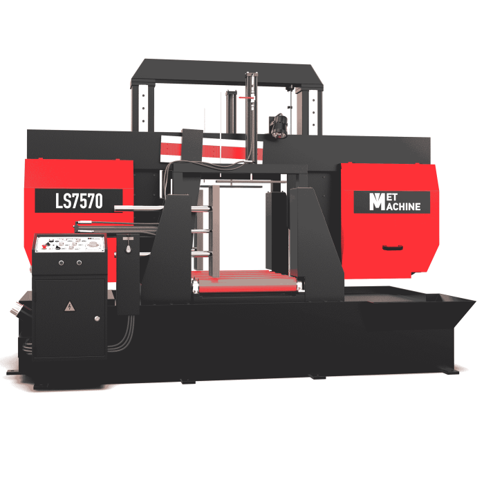 Двухколонный полуавтоматический ленточнопильный станок MetMachine LS7570