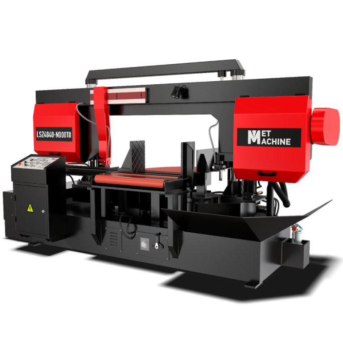Двухколонный полуавтоматический ленточнопильный станок MetMachine LSZ4040-N000T0