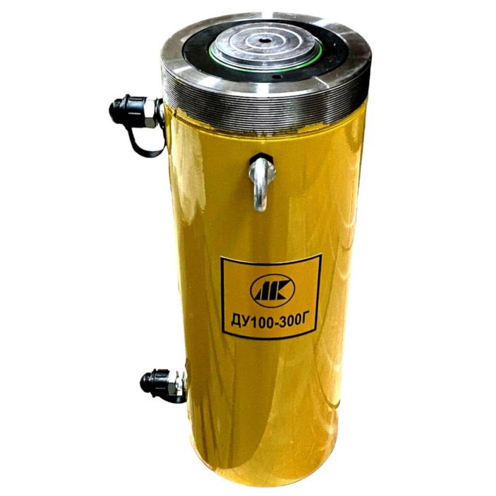 Домкрат грузовой с гидравлическим возвратом ДУ100-300Г и резьбой на гильзе