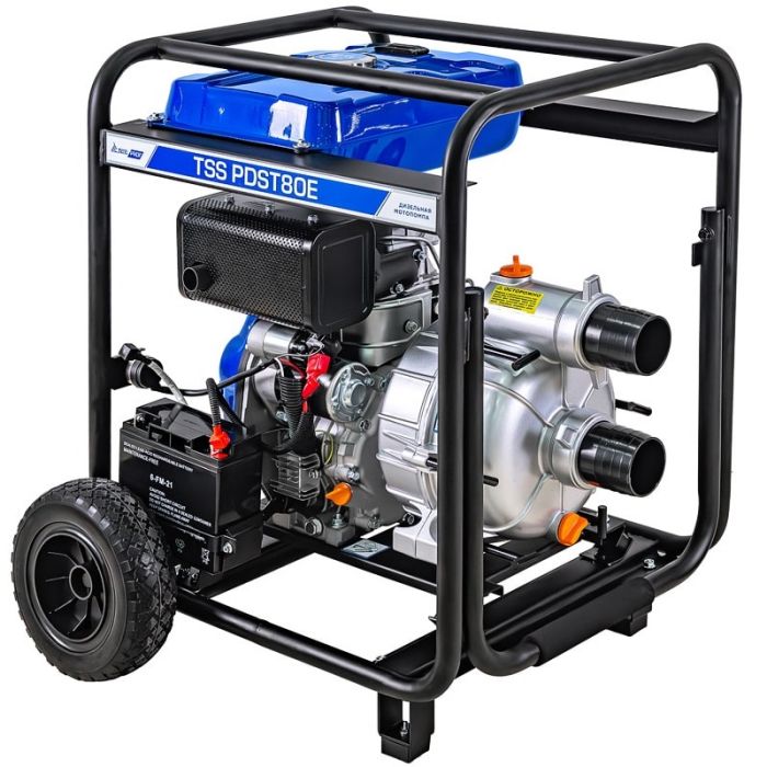 Мотопомпа дизельная TSS PDST80E