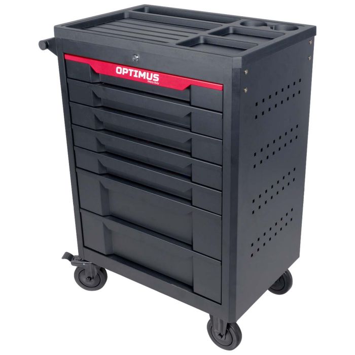 Тележка инструментальная OPTIMUS OPT-717P с набором инструмента