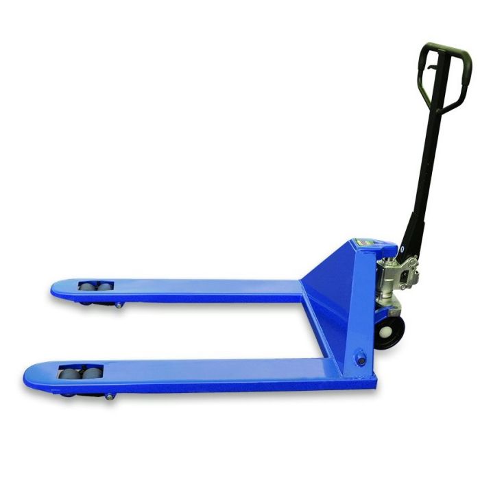 Тележка гидравлическая 2500 кг 1220х685 мм TOR RHP широковильная (полиуретановые колеса)