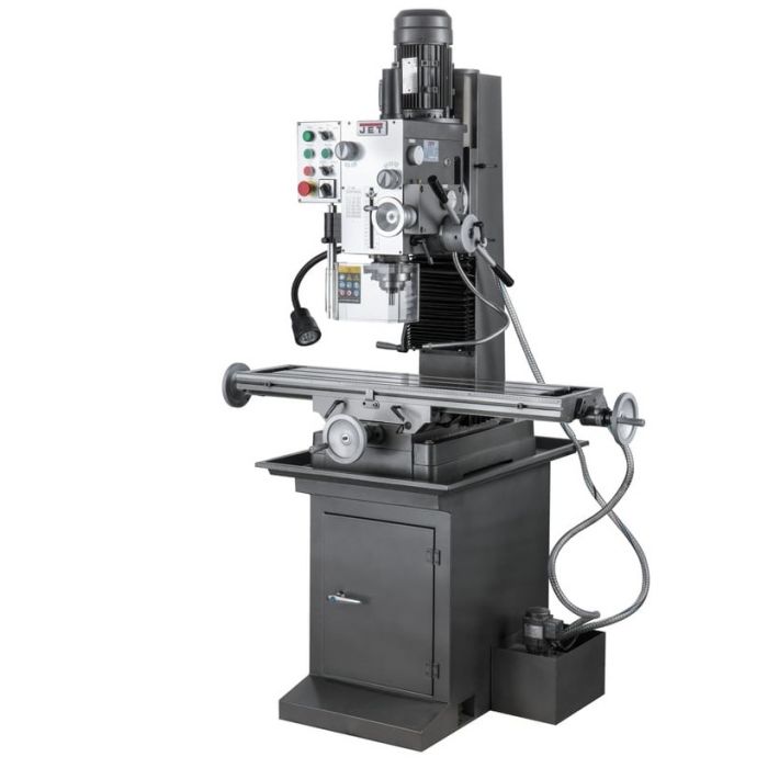 Редукторный фрезерно-сверлильный станок с автоматической подачей пиноли шпинделя JET JMD-45LPF