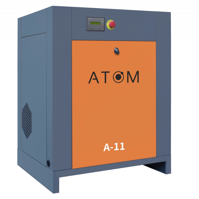 Компрессор винтовой АТОМ А-11 10 бар с частотным преобразователем