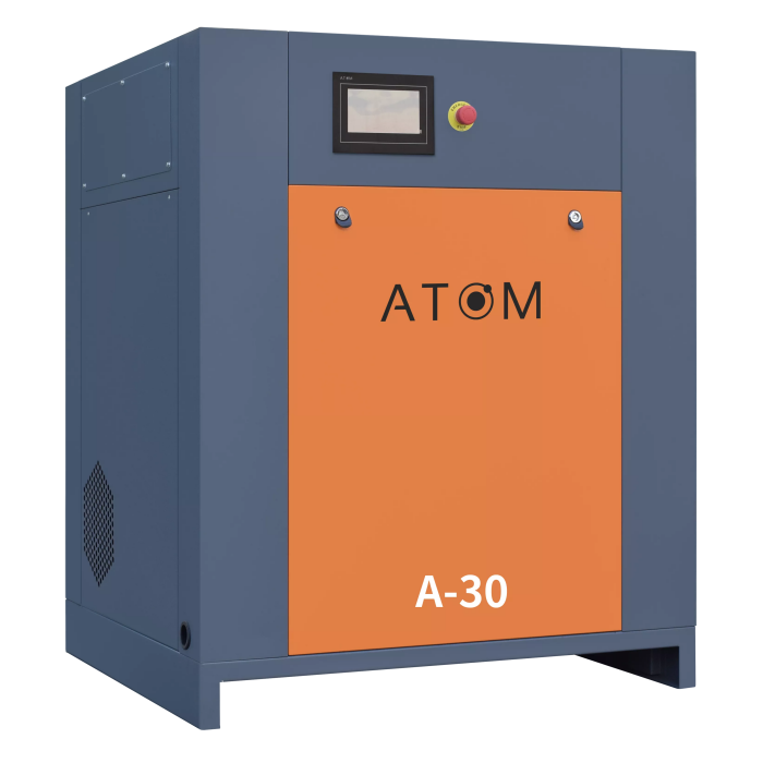 Компрессор винтовой АТОМ А-30 10 бар с частотным преобразователем
