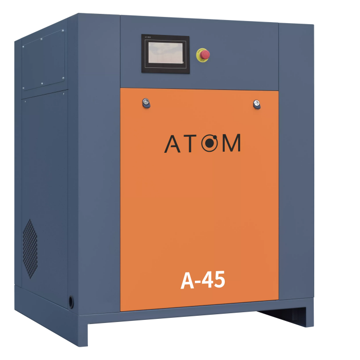 Компрессор винтовой АТОМ А-45 8 бар с частотным преобразователем