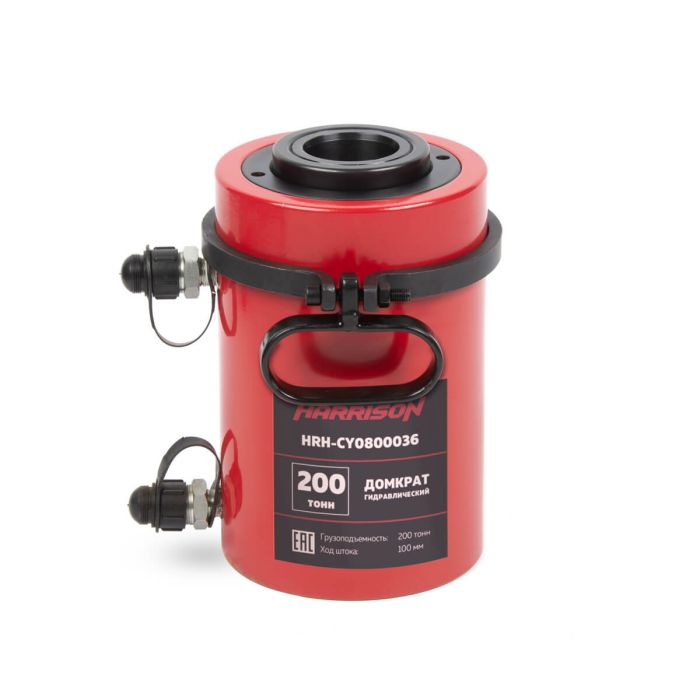 Домкрат с полым штоком Harrison HRH-CY0800035 (с гидравлическим возвратом)