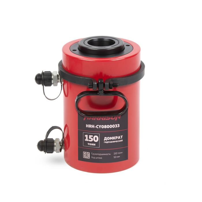 Домкрат с полым штоком Harrison HRH-CY0800033 (с гидравлическим возвратом)