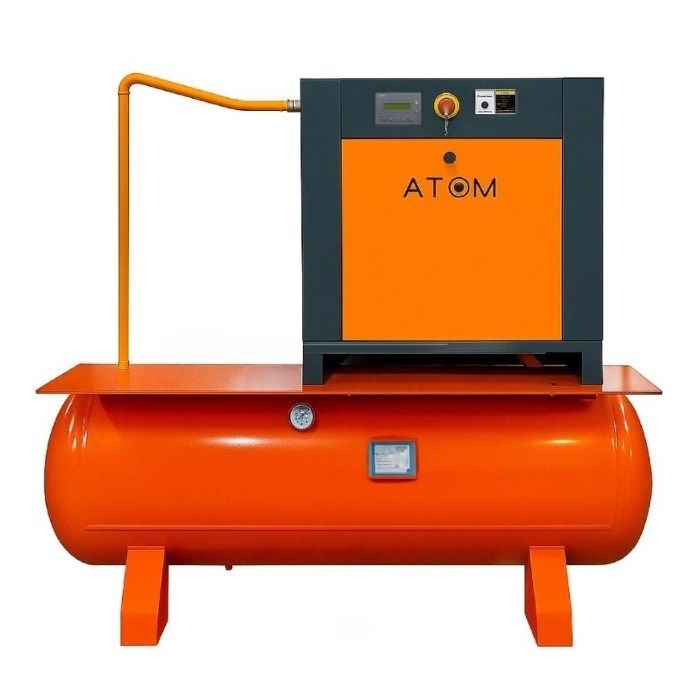 Компрессор винтовой АТОМ А7.5Е-500 10 бар с частотным преобразователем