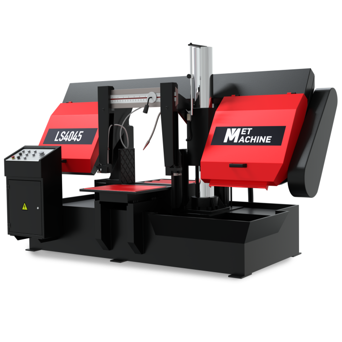 Двухколонный полуавтоматический ленточнопильный станок MetMachine LS4045-N000T0
