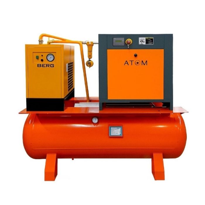 Компрессор винтовой АТОМ А11ЕО-500 10 бар с частотным преобразователем
