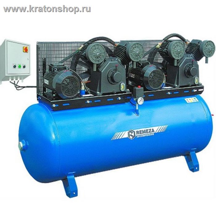 Компрессор с ременной передачей СБ4/Ф-500.W95T с пультом Remeza