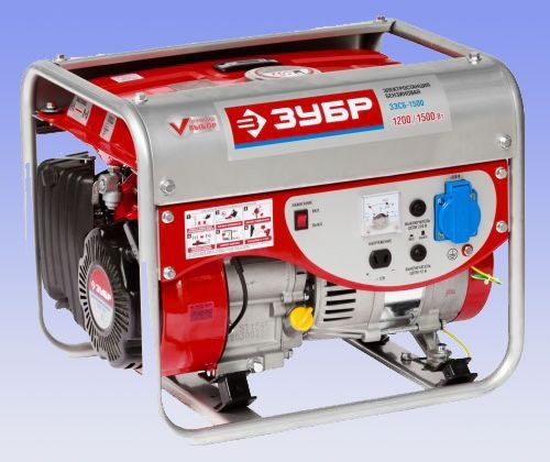 Генератор бензиновый Зубр ЗЭСБ-1500