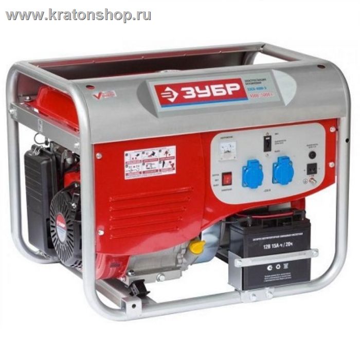 Генератор бензиновый Зубр ЗЭСБ-4000-Э