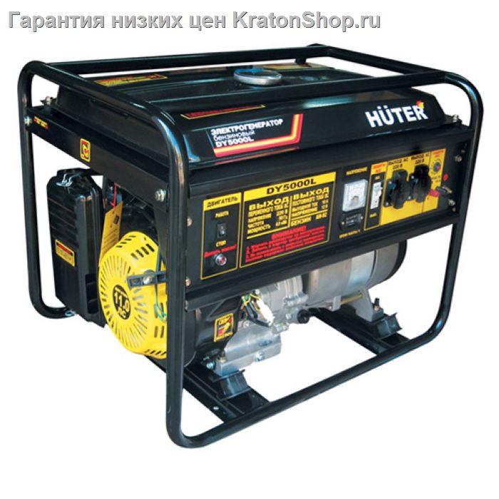 Электрогенератор бензиновый Huter DY5000L