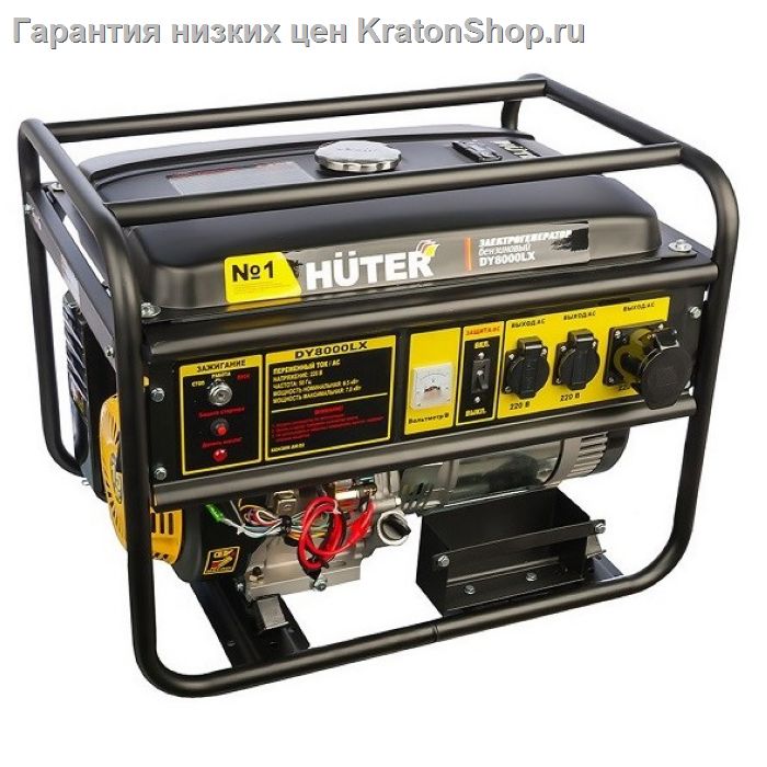 Электрогенератор бензиновый Huter DY8000LX