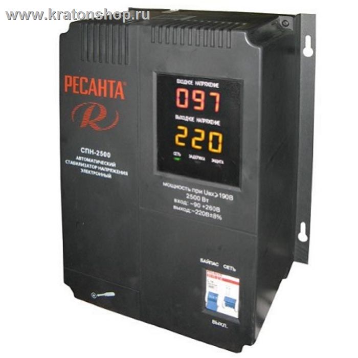 Стабилизатор Ресанта СПН-5400 (Настенный) пониженного напряжения