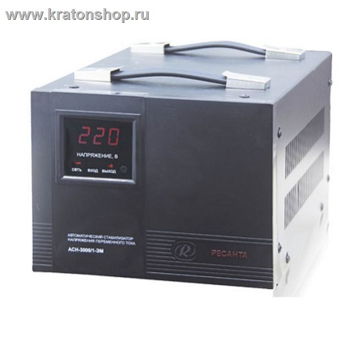 Стабилизатор электромеханический Ресанта АСН- 3 000 /1-ЭМ