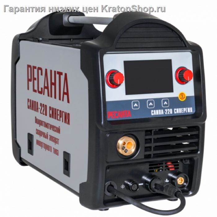 Сварочный аппарат инверторный полуавтоматический Ресанта САИПА-220 СИНЕРГИЯ