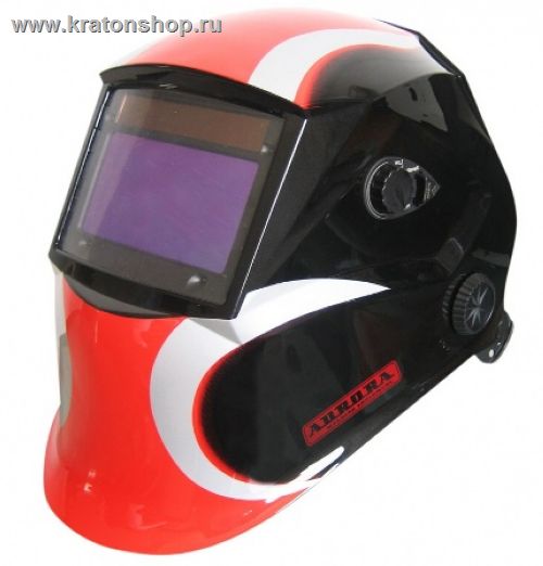 Маска сварщика хамелеон Aurora SUN7 c увеличенным светофильтром