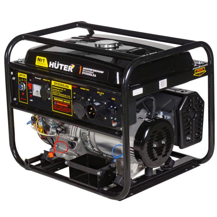 Электрогенератор бензиновый Huter DY6500LXA c блоком автозапуска (AVR)