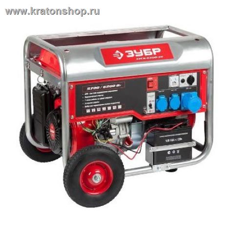 Генератор бензиновый Зубр ЗЭСБ-6200-ЭН