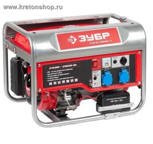 Генератор бензиновый Зубр ЗЭСБ-2800-Э
