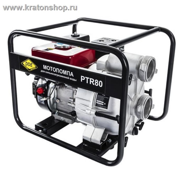 Мотопомпа бензиновая DDE PTR80