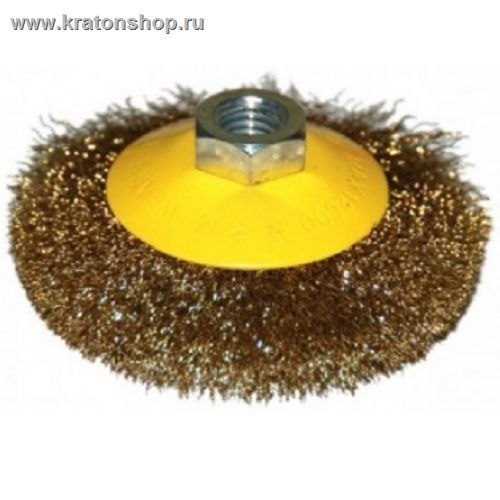 Щетка д/УШМ М14/100мм выгнутая сталь прям (1)