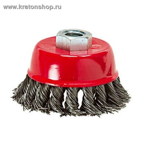 Щетка д/УШМ М14/65мм чашечная сталь витая (1)
