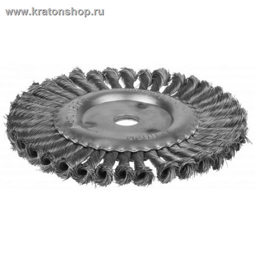 Щетка д/УШМ ф22,2/125мм дисковая сталь витая (1)