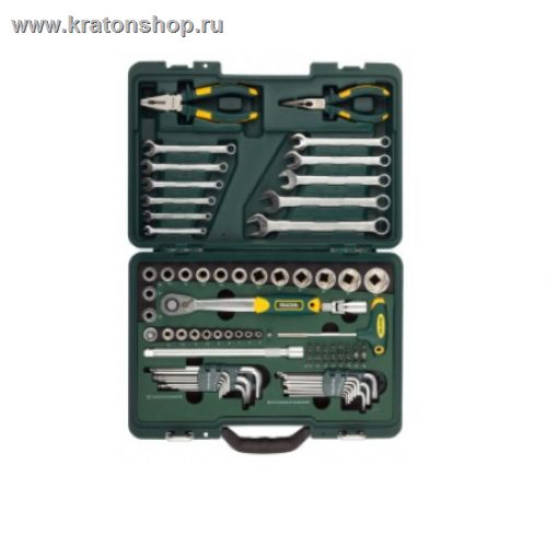 Набор слесарно-монтажного инструмента, KRAFTOOL серия INDUSTRIE, 84 предмета